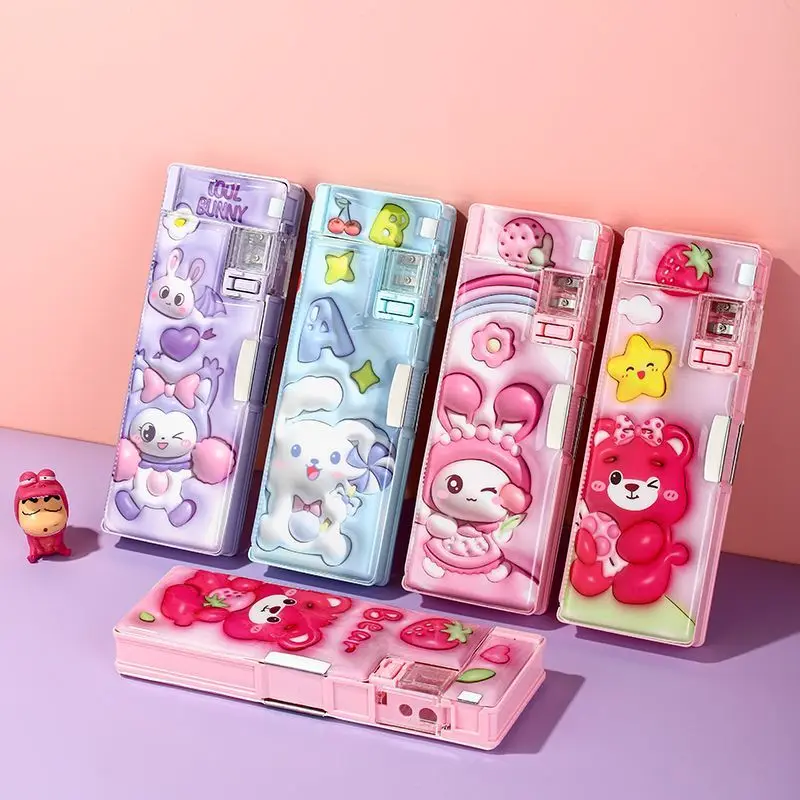 KawaiikaTonganimecharacters kuromi pencil case girl cartoon cute pink children with pencil sharpener multifunctional pencil case
KawaiikaTonganimecharacters kuromi pencil case girl cartoon cute pink children with pencil sharpener multifunctional pencil case