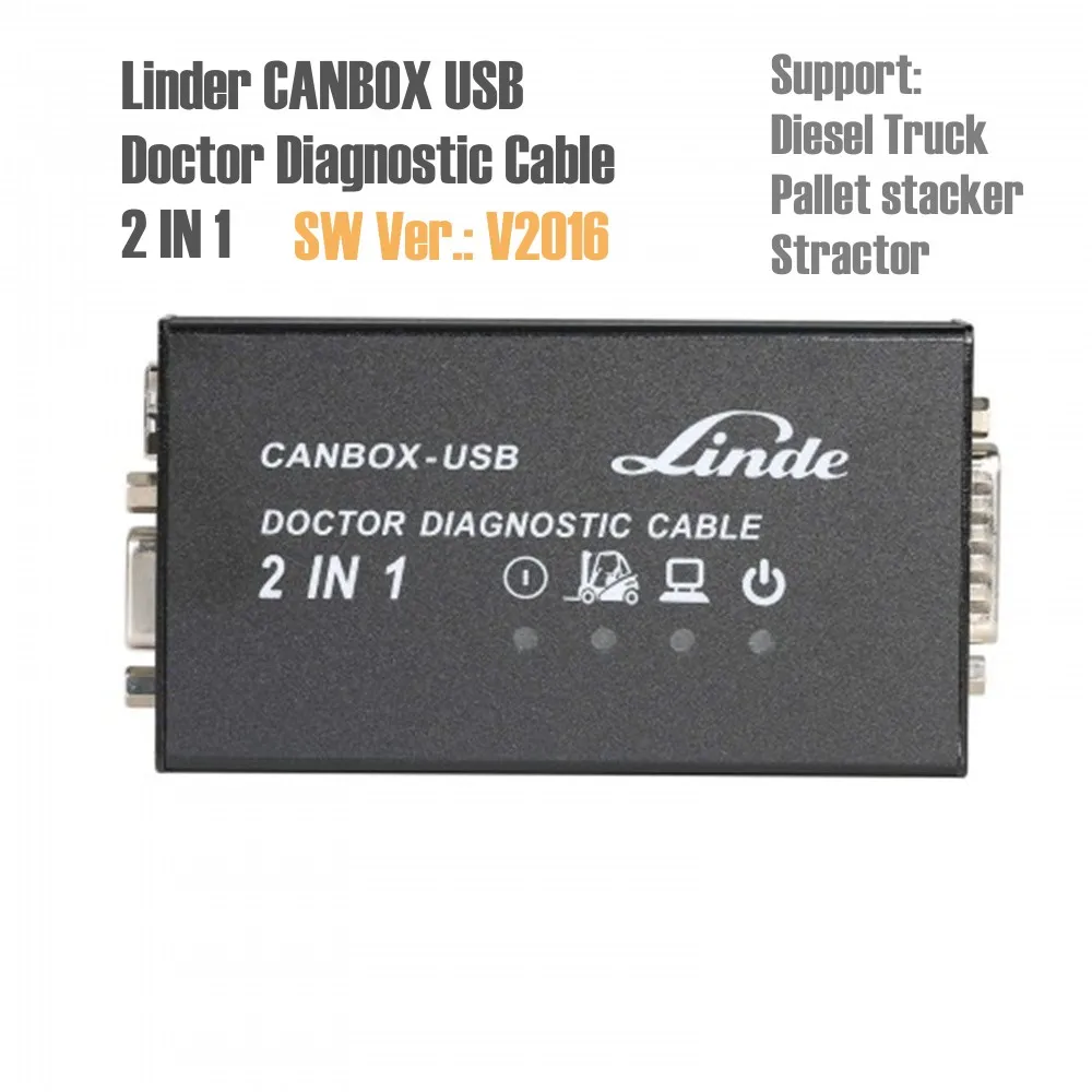 CANBOX Linde and Doctor Diagnostic Cable 2 in 1 2016 Version for Pallet Stacker and Heavy Duty Truck Diagnostic Interface
CANBOX Linde and Doctor Diagnostic Cable 2 in 1 2016 Version for Pallet Stacker and Heavy Duty Truck Diagnostic Interface