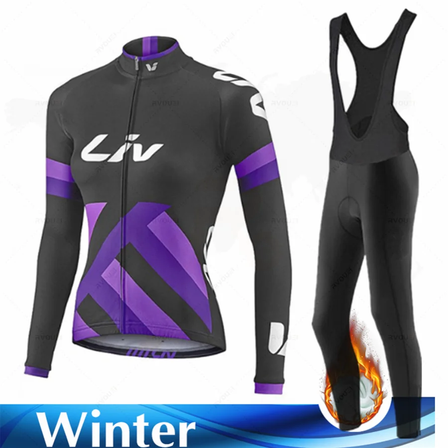 Liv Women Fashion Long Sleeves Cycling Jersey Set 2022 New Winter Thermal Fleece Female MTB Road Bike Mallot Ciclismo Hombre
Liv Women Fashion Long Sleeves Cycling Jersey Set 2022 New Winter Thermal Fleece Female MTB Road Bike Mallot Ciclismo Hombre
