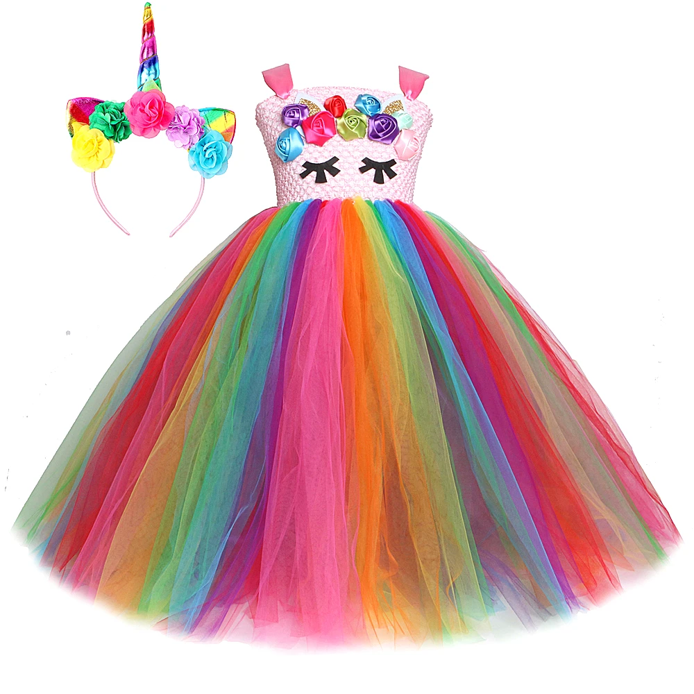 Rainbow Unicorn Long Dresses for Kids Halloween Christmas Costumes Girls Unicorns Birthday Tutus Outfits Fancy Clothes with Bow
Rainbow Unicorn Long Dresses for Kids Halloween Christmas Costumes Girls Unicorns Birthday Tutus Outfits Fancy Clothes with Bow