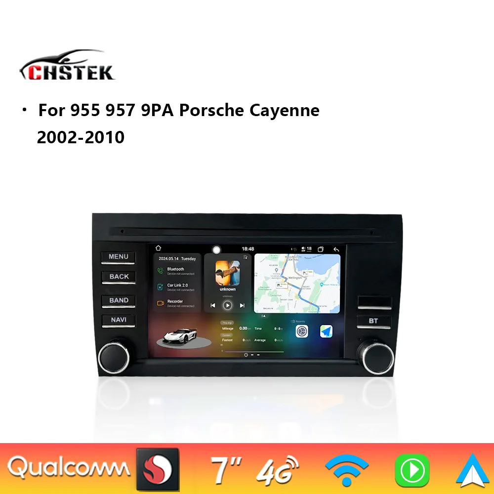 Car Radio Carplay For Porsche Cayenne 2002-2010 9PA 955 957 Android 13 Navigation Bluetooth WIFI 4G Multimedia Autoradio CHSTEK
Car Radio Carplay For Porsche Cayenne 2002-2010 9PA 955 957 Android 13 Navigation Bluetooth WIFI 4G Multimedia Autoradio CHSTEK