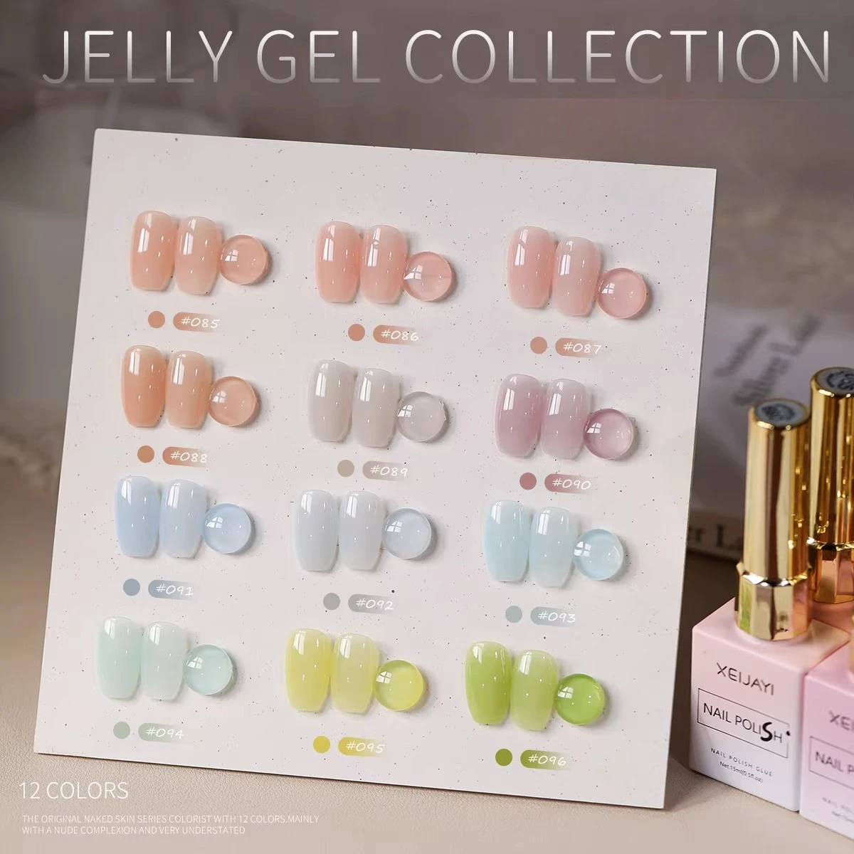 12 Colors 15ML Ice Sheer Nails Gel Polish Set Dopamine Whitening Milky Jelly Gel Nail Polish UV/LED Gel Varnishes For Manicure
12 Colors 15ML Ice Sheer Nails Gel Polish Set Dopamine Whitening Milky Jelly Gel Nail Polish UV/LED Gel Varnishes For Manicure