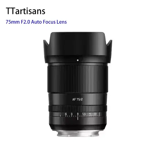 TTArtisan E Z mount 75mm F2.0 Auto Focus full frame lens for Sony A7M4 a6000 zve10 a6700 FX30 Nikon zfc Z9 Z50 mirrorless camera