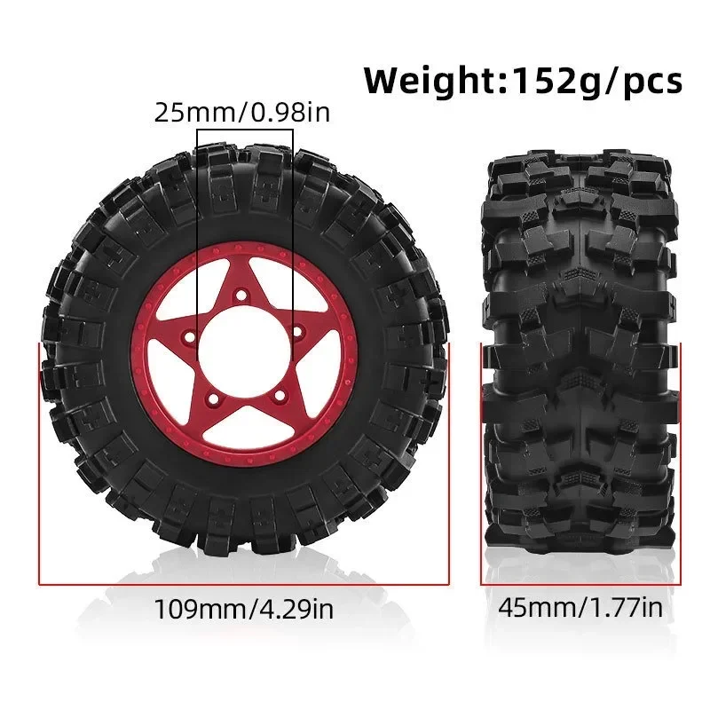 4Pcs 109mm 1/10 Short Course Truck Tire Tyre with 12mm 14mm 17mm Wheel Hex for Trxs Slash ARRMA SENTON RC Car
4Pcs 109mm 1/10 Short Course Truck Tire Tyre with 12mm 14mm 17mm Wheel Hex for Trxs Slash ARRMA SENTON RC Car
