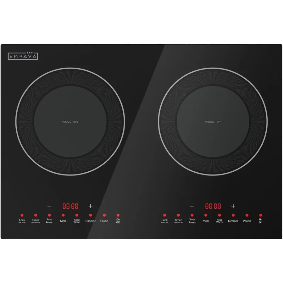 Double/Dual Induction Cooktop with 2 Burners Shatter-Proof Flat Glass Top for Kitchen and RV Use Precise Temperature Control fr
Double/Dual Induction Cooktop with 2 Burners Shatter-Proof Flat Glass Top for Kitchen and RV Use Precise Temperature Control fr