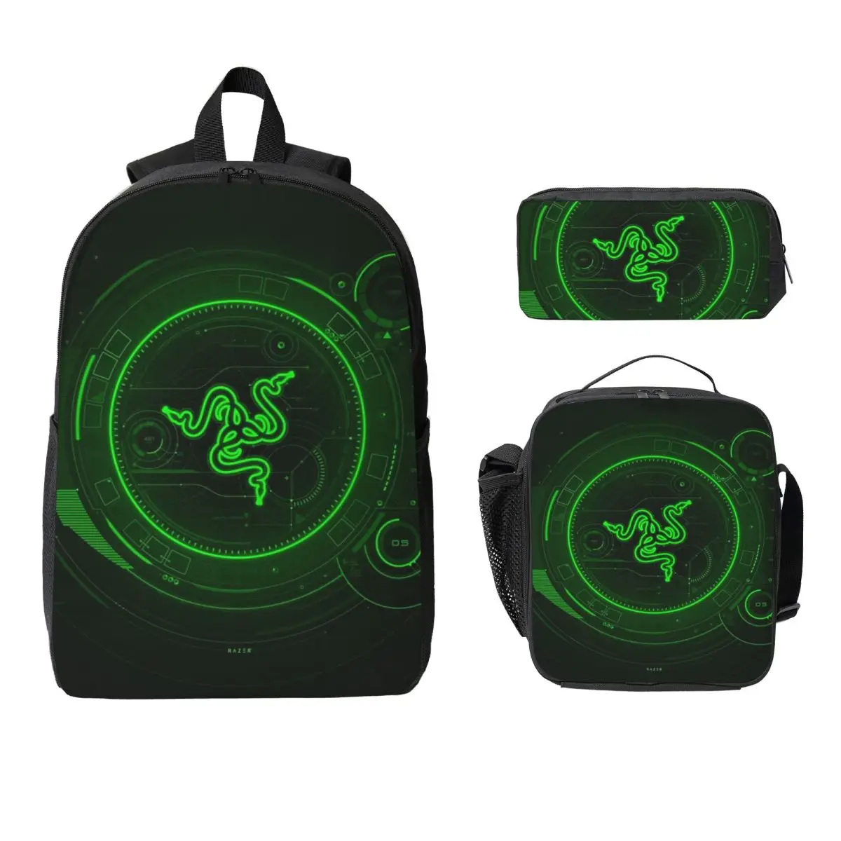 Razer Coasters Backpack Student Boys Girls BookBag School Bag Laptop Shoulder Bags 3ps Insulated Lunch Bag Pencil Case
Razer Coasters Backpack Student Boys Girls BookBag School Bag Laptop Shoulder Bags 3ps Insulated Lunch Bag Pencil Case