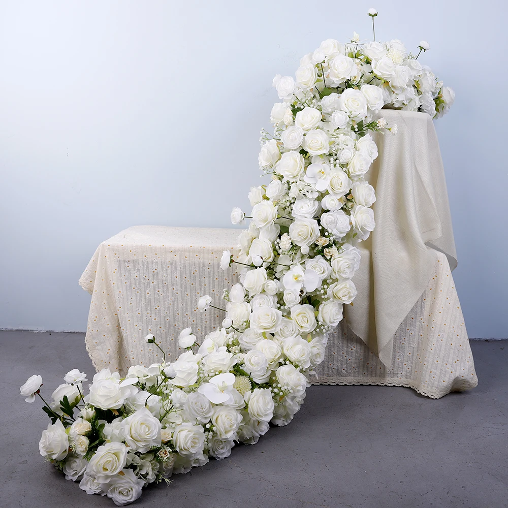 Wholesale Wedding Props artificial white silk rose runner rows Artificial Flowers Table Runner For Wedding Decoration
Wholesale Wedding Props artificial white silk rose runner rows Artificial Flowers Table Runner For Wedding Decoration