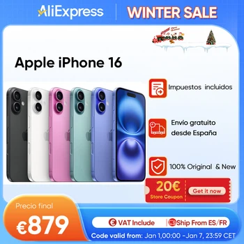 Apple iphone 16 smartphone 5g ios 18 6.1 ''super retina xdr oled display ip68 staub-/wasserfeste Dual-Sim-Kameras teuerung