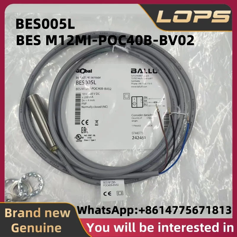 BES005L New Original BALLUFF Proximity switch sensor BES M12MI-POC40B-BV02 in stock, welcome to consult.
BES005L New Original BALLUFF Proximity switch sensor BES M12MI-POC40B-BV02 in stock, welcome to consult.