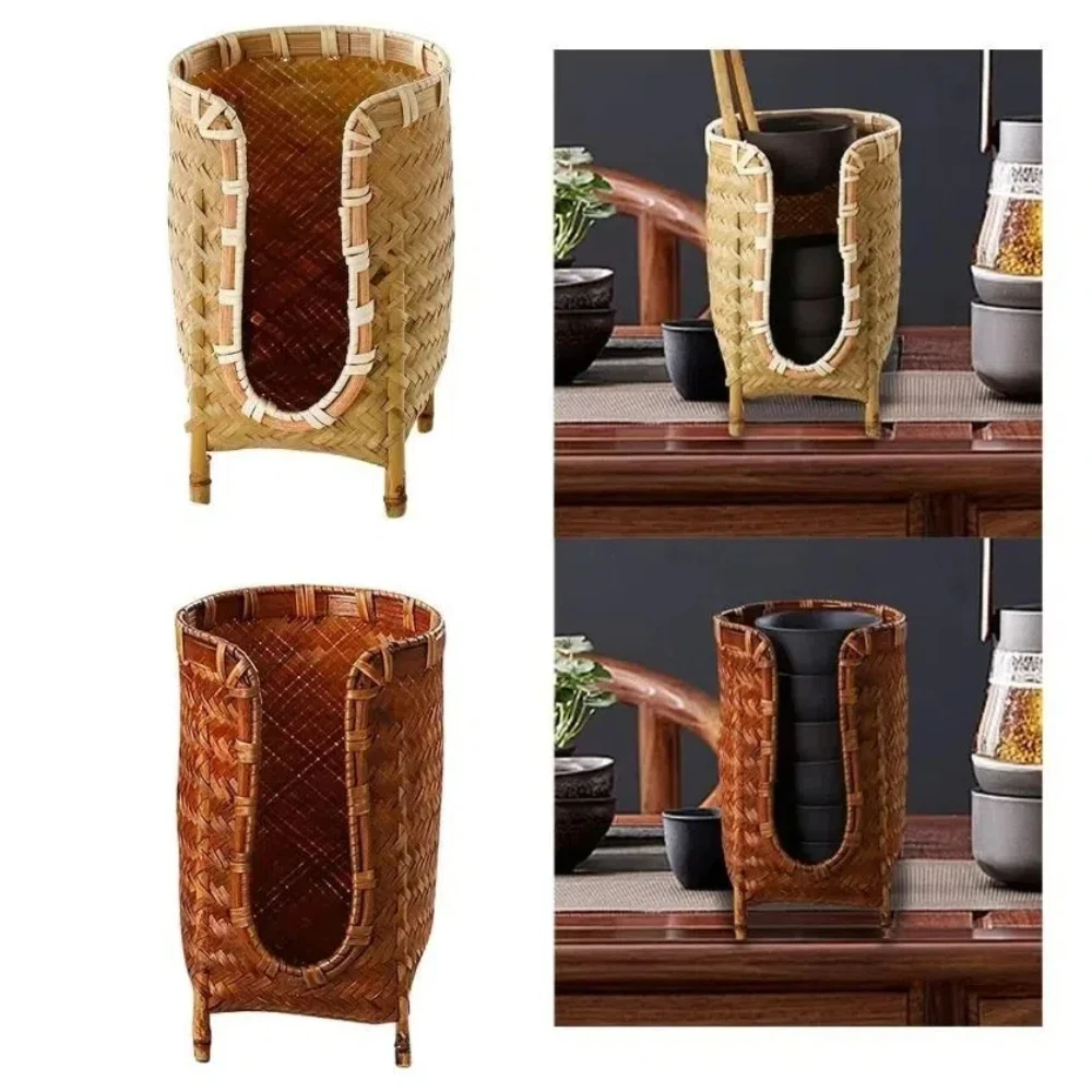 Bamboo Woven Cup Holder Rack Retro Japanese-style Tea Cup Storage Basket Space Saving Handmade Paper Cup Dispenser Tea Ceremony
Bamboo Woven Cup Holder Rack Retro Japanese-style Tea Cup Storage Basket Space Saving Handmade Paper Cup Dispenser Tea Ceremony