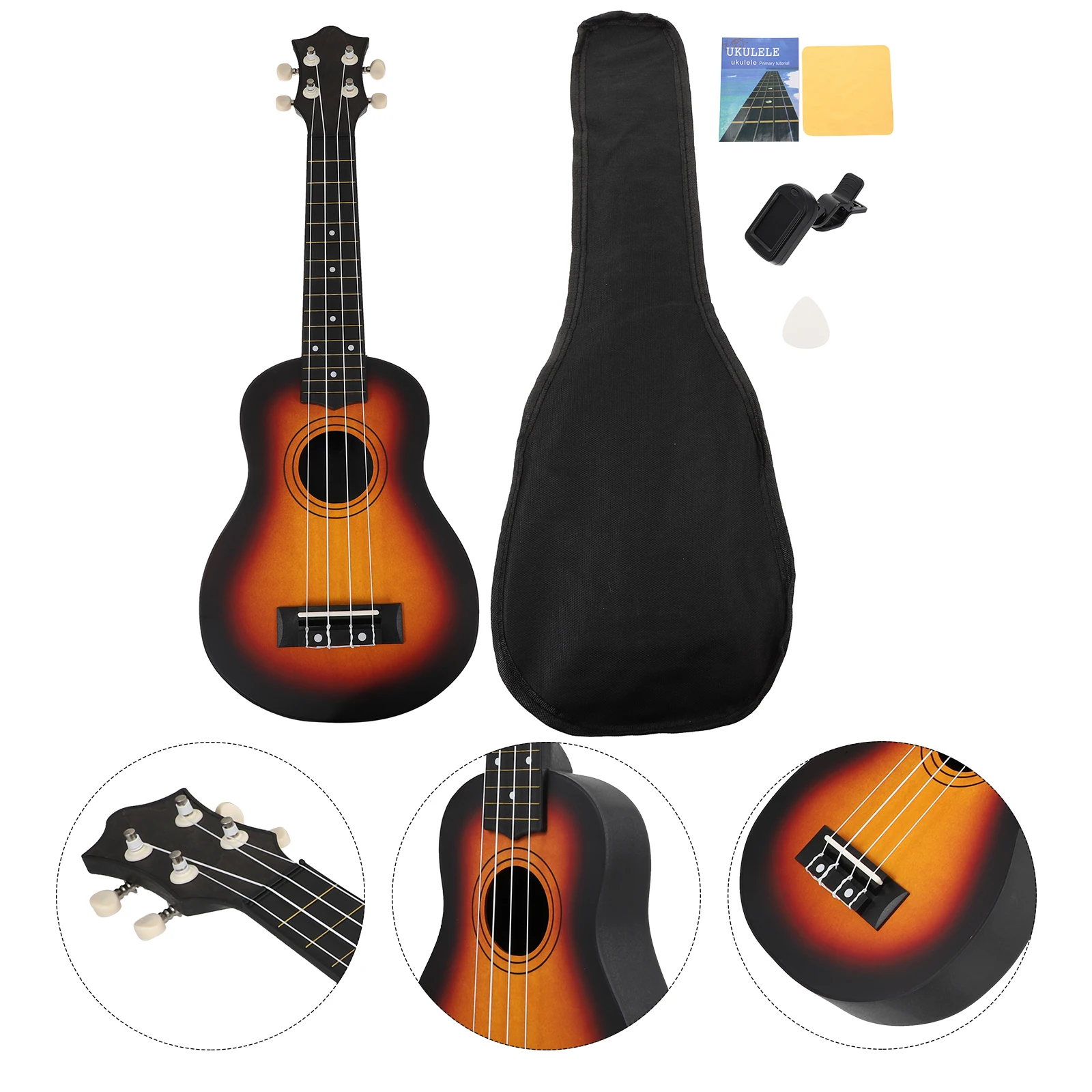 1 Set 21 Inch 4-String Acoustic Ukulele For Beginners Small Guitar Safe Environmentally Friendly Material Polished Surface 
1 Set 21 Inch 4-String Acoustic Ukulele For Beginners Small Guitar Safe Environmentally Friendly Material Polished Surface