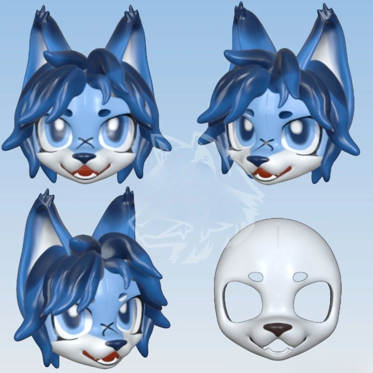Original 3D Printing Kigurumi and Kemono Base Mask Universal Cute Dog Skull Anime Festival Accessories
Original 3D Printing Kigurumi and Kemono Base Mask Universal Cute Dog Skull Anime Festival Accessories