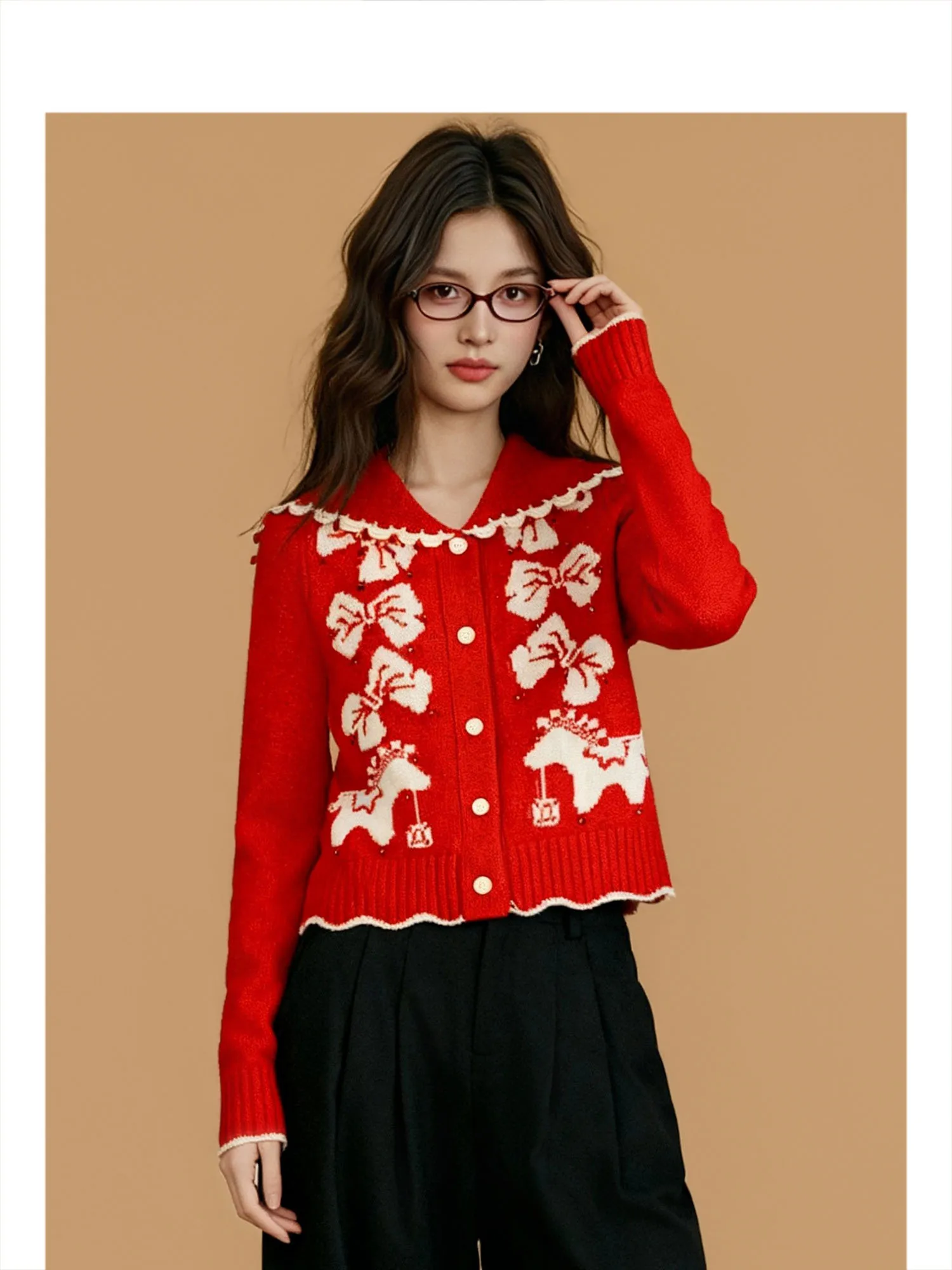 Forever 2 Navy Knitted Cardigan Women's Knot Embroidery Red Slim Fit Sweater Coat Casual Sle Long Sve Regular...
Forever 2 Navy Knitted Cardigan Women's Knot Embroidery Red Slim Fit Sweater Coat Casual Sle Long Sve Regular...