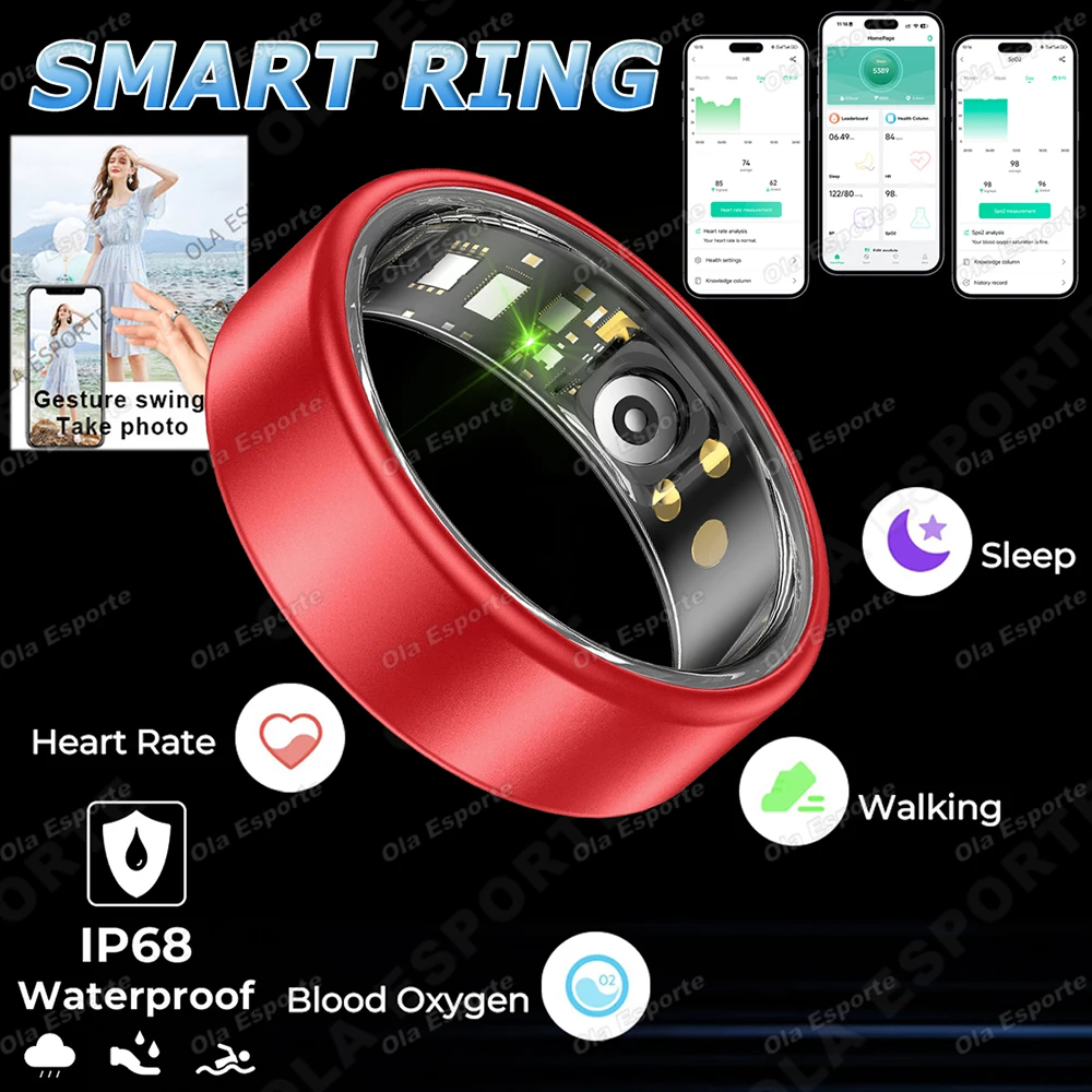 New Multicolor Outdoor Sports Smart Ring Heart Rate Sleep Monitoring Menstrual Period Monitoring GPS Motion Waterproof Smartring
New Multicolor Outdoor Sports Smart Ring Heart Rate Sleep Monitoring Menstrual Period Monitoring GPS Motion Waterproof Smartring