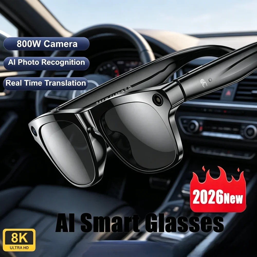 Мужские умные очки 8K HD с ИИ, встроенной камерой, Bluetooth-звонками и голосовым управлением
Мужские умные очки 8K HD с ИИ, встроенной камерой, Bluetooth-звонками и голосовым управлением