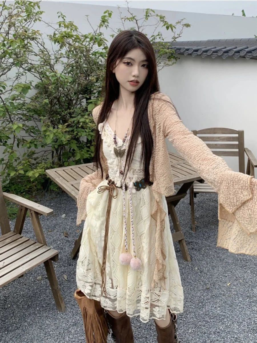 n Sle Summer Dr Women's Beach Vaion Two-Piece Set Ele High-End Feelings Svel V-Ne Midi Dr
n Sle Summer Dr Women's Beach Vaion Two-Piece Set Ele High-End Feelings Svel V-Ne Midi Dr