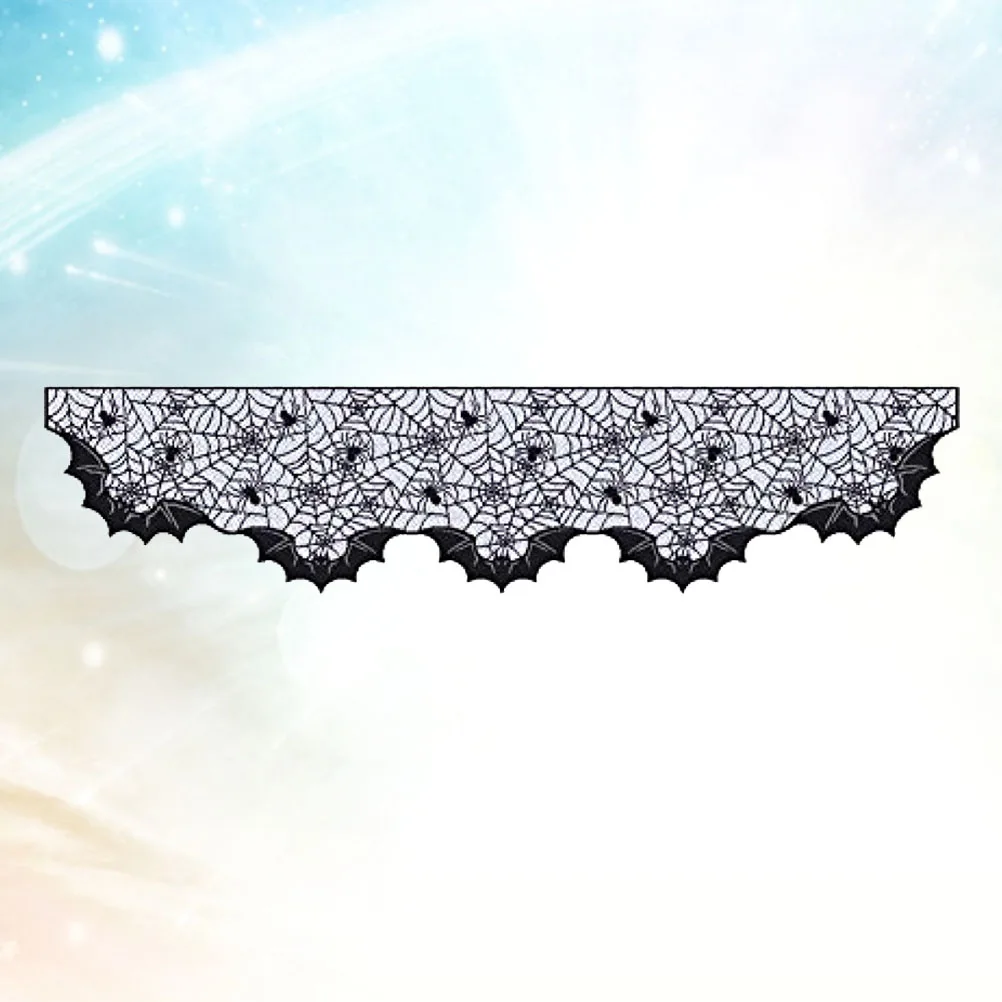 Fireplace Bat Stoves Decoration Spider Web Halloween Black Spiderweb Cloth Scarf 
Fireplace Bat Stoves Decoration Spider Web Halloween Black Spiderweb Cloth Scarf