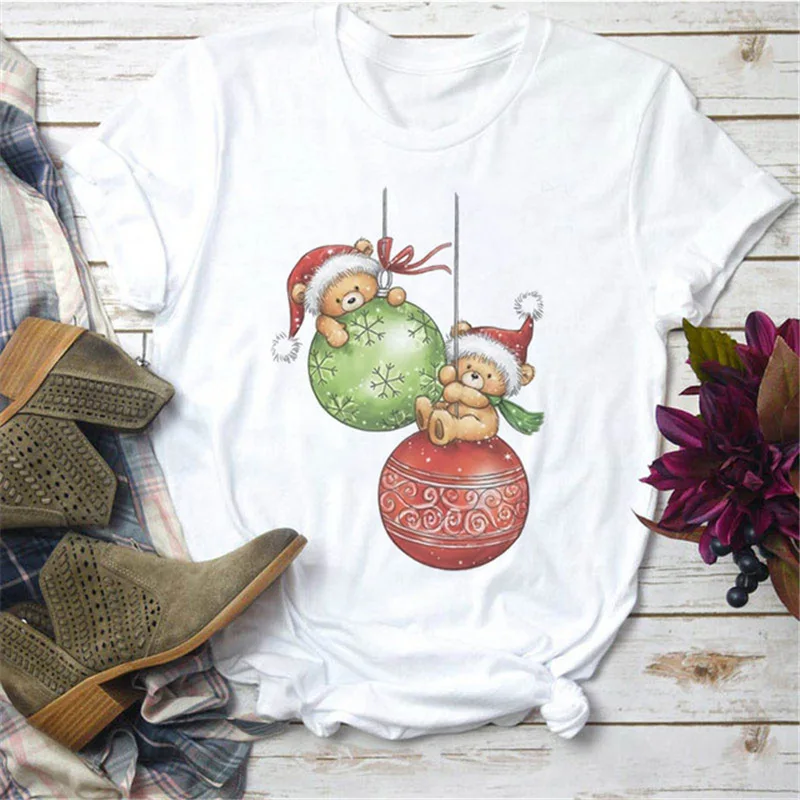 Merry Christmas New Cartoon Santa Short Sleeve T-shirt for Christmas Gifts Women Clothing Tops Harajuku Aesthetic Clothes
Merry Christmas New Cartoon Santa Short Sleeve T-shirt for Christmas Gifts Women Clothing Tops Harajuku Aesthetic Clothes