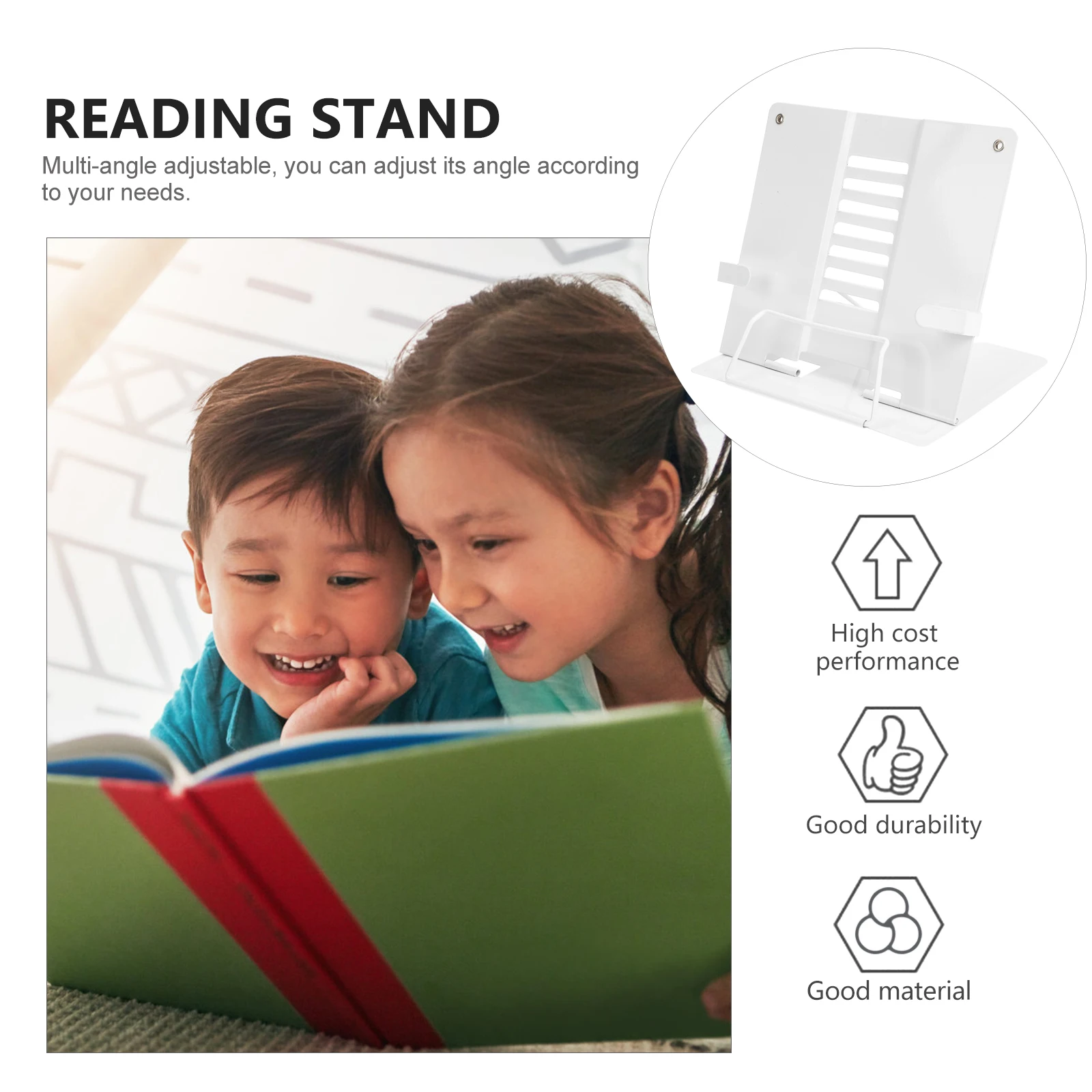 Reading Rack Textbook Stand Desk Document Holder Tablet Standing Reader Bracket for Desktop
Reading Rack Textbook Stand Desk Document Holder Tablet Standing Reader Bracket for Desktop