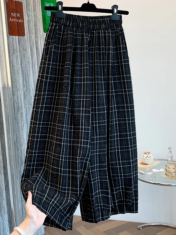 Японские льняные брюки в клетку в стиле Харадзюку для женщин, летние, драпированные, утягивающие, повседневные, широкие, из хлопка и льна, модель «Девять фонарей»
Японские льняные брюки в клетку в стиле Харадзюку для женщин, летние, драпированные, утягивающие, повседневные, широкие, из хлопка и льна, модель «Девять фонарей»