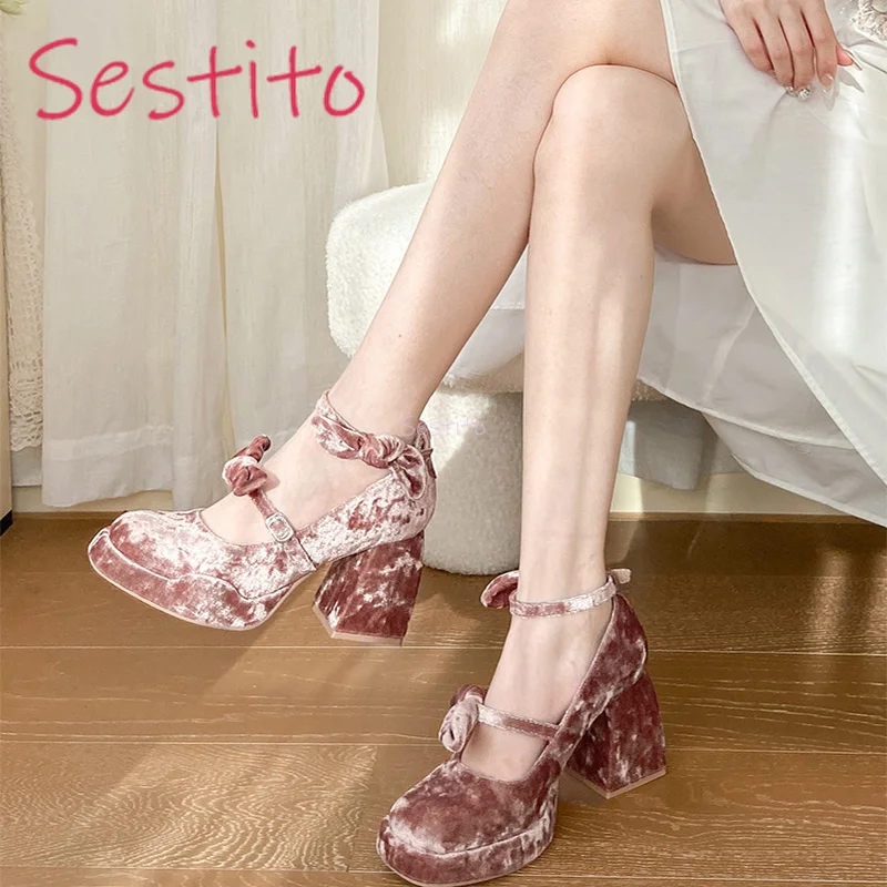 Mary Jane Women's Shoes Sheepskin Strap High Heels Single Shoes Thick Bottom Thick Heels Not Tired Feet Bridal Wedding Shoes
Mary Jane Women's Shoes Sheepskin Strap High Heels Single Shoes Thick Bottom Thick Heels Not Tired Feet Bridal Wedding Shoes