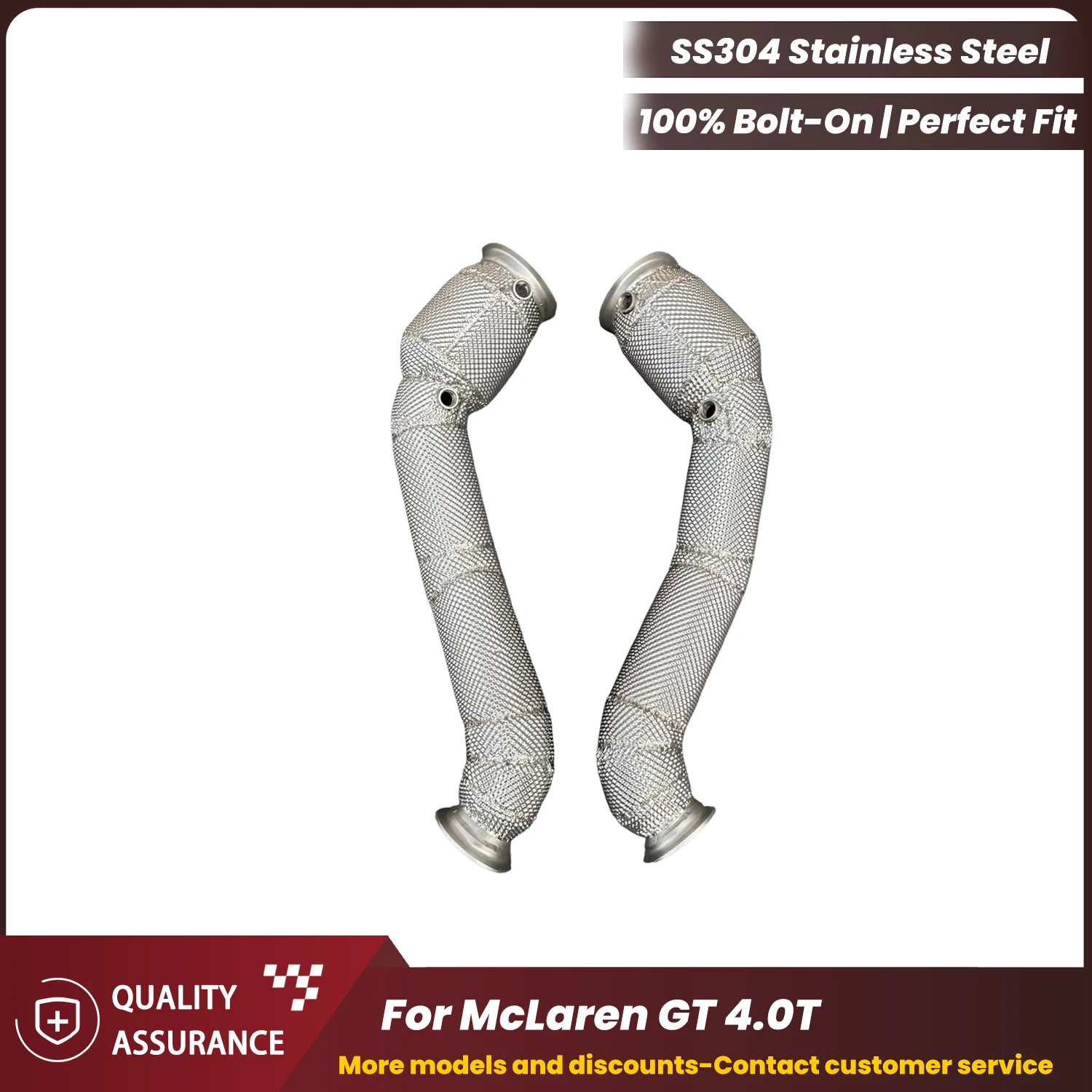 ECCF Easy Installation Downpipe With Heat Shield For McLaren GT 4.0T Aggressive Exhaust Sound High Flow Performance Upgrade
ECCF Easy Installation Downpipe With Heat Shield For McLaren GT 4.0T Aggressive Exhaust Sound High Flow Performance Upgrade