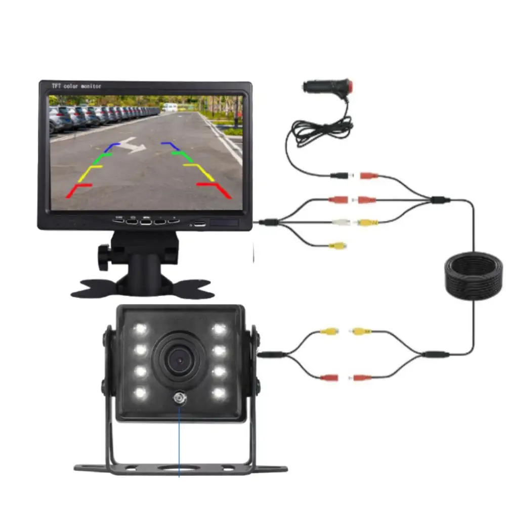 Parking CCD Backup Reverse Rear View Camera 170 Degree Wide 7 Inch Car Monitor Tft Lcd Hd Digital Screen 2 Way Video Input
Parking CCD Backup Reverse Rear View Camera 170 Degree Wide 7 Inch Car Monitor Tft Lcd Hd Digital Screen 2 Way Video Input