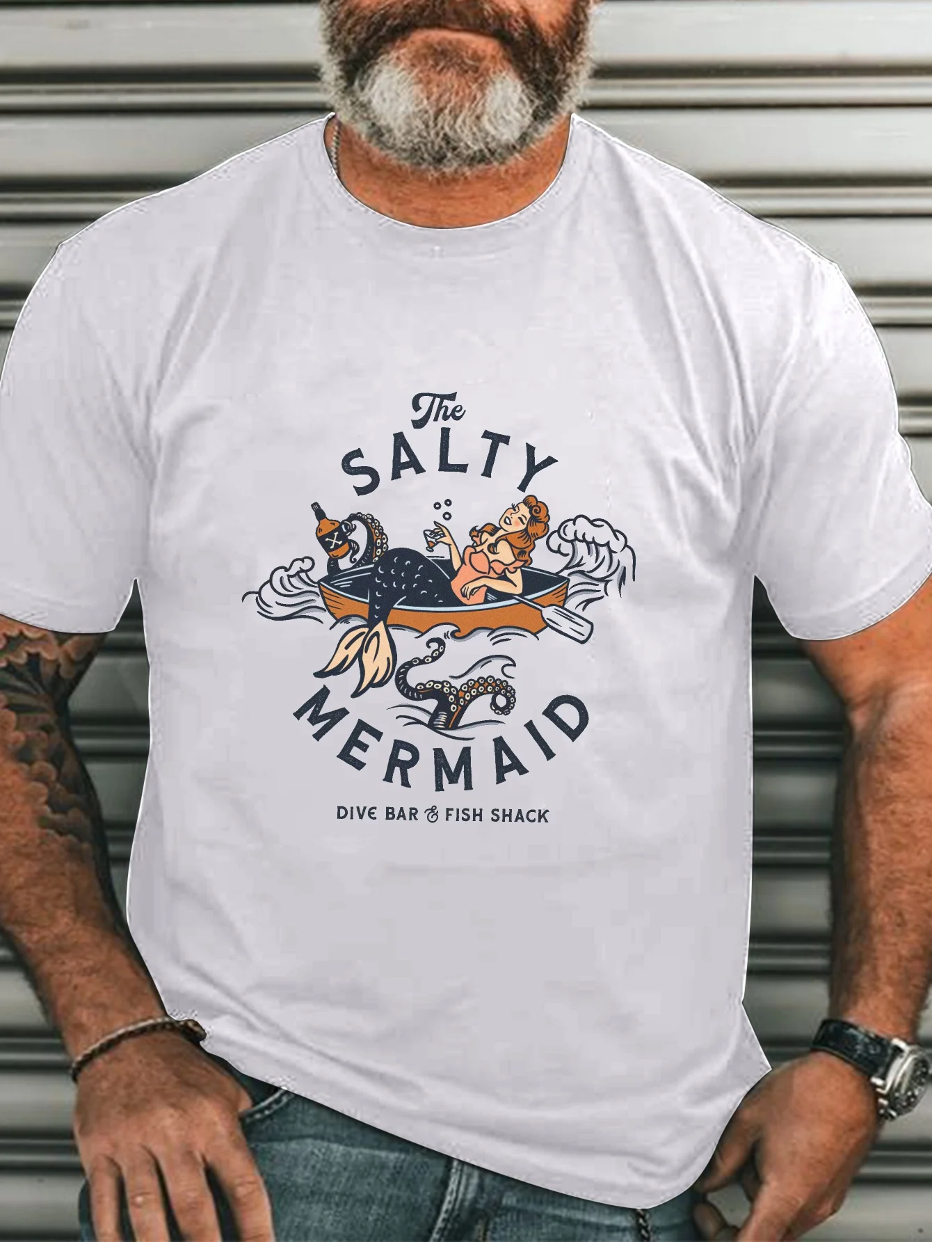 Морская русалка с графическим принтом, лето-осень-зима, мужская и женская футболка с короткими рукавами, повседневная свободная уличная мода
Морская русалка с графическим принтом, лето-осень-зима, мужская и женская футболка с короткими рукавами, повседневная свободная уличная мода