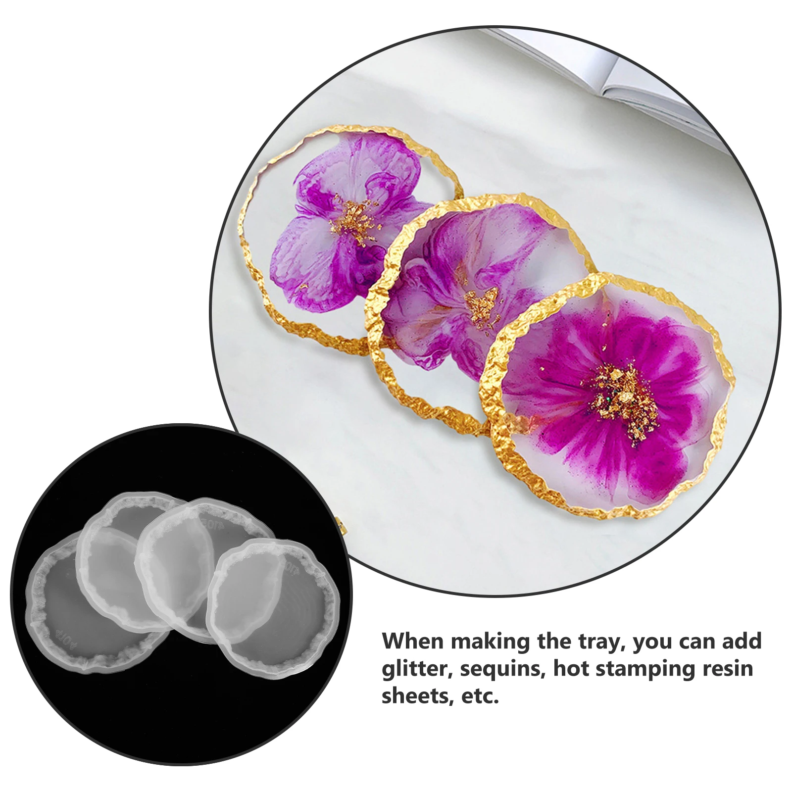 4pcs Crystal Cluster Coaster Mold DIY Silicone Resin Casting Kit Household White Epoxy Cup Mat Crafts Decor for Home Office
4pcs Crystal Cluster Coaster Mold DIY Silicone Resin Casting Kit Household White Epoxy Cup Mat Crafts Decor for Home Office