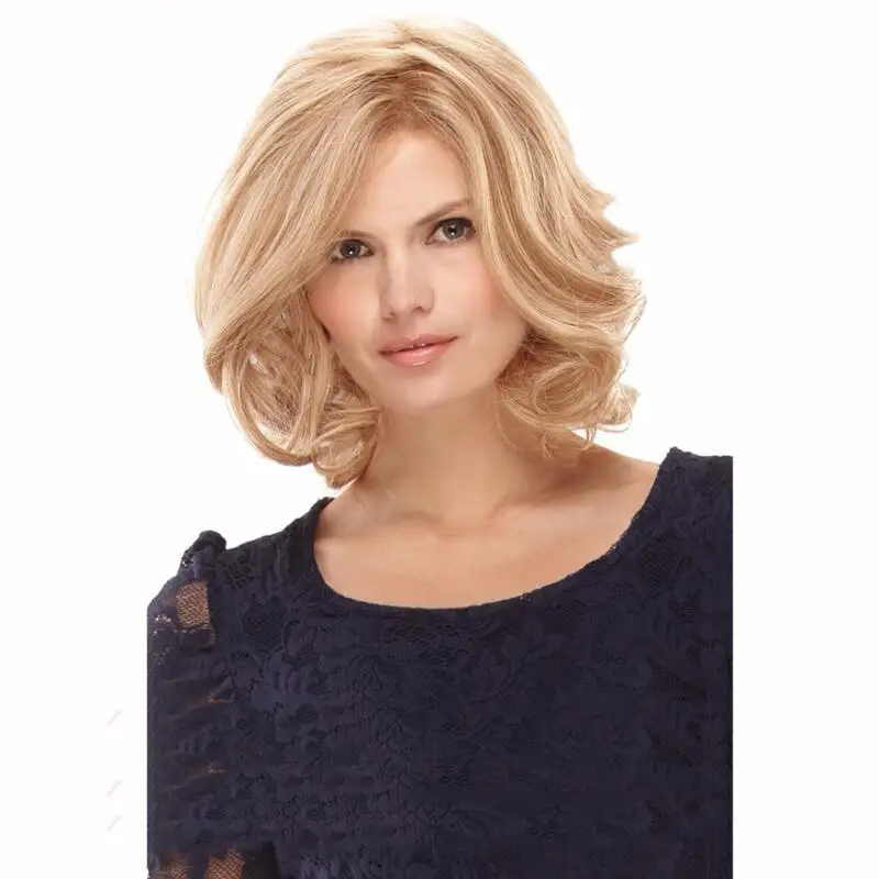 Women's short curly wig, side-swept bangs, golden long curly hair, hand-twisted wavy curls, full head synthetic wig
Women's short curly wig, side-swept bangs, golden long curly hair, hand-twisted wavy curls, full head synthetic wig