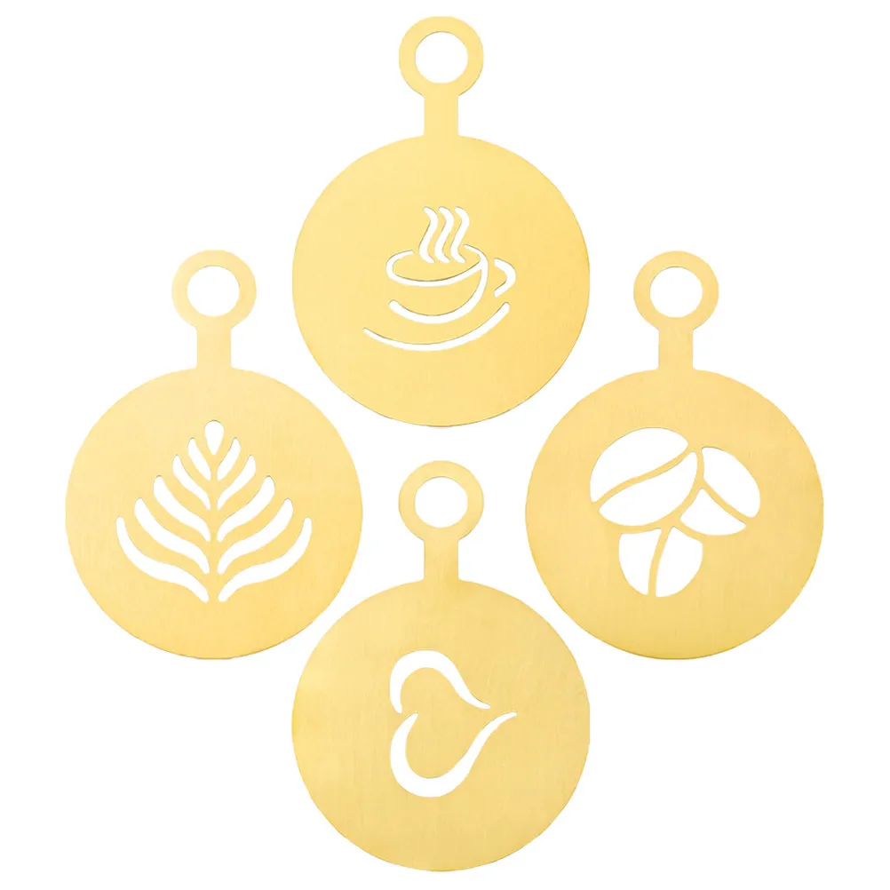4Pcs Stainless Steel Coffee Decorating Moulds Versatile Reusable Latte Art Cake Cookie Pastry Stencils Hanging Hole Oatmeal
4Pcs Stainless Steel Coffee Decorating Moulds Versatile Reusable Latte Art Cake Cookie Pastry Stencils Hanging Hole Oatmeal