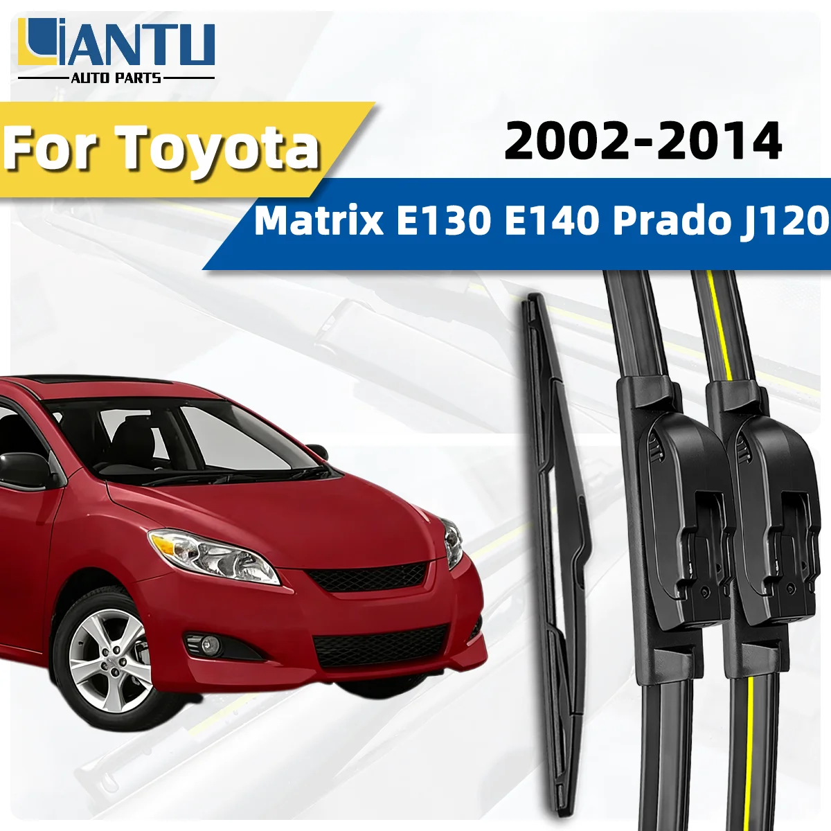 3PCS Front Rear Wiper Blades Fit For Toyota Matrix E130 E140 Prado J120 2002-2014 Car Premium Quiet Durable Parts 2013 2012 2011
3PCS Front Rear Wiper Blades Fit For Toyota Matrix E130 E140 Prado J120 2002-2014 Car Premium Quiet Durable Parts 2013 2012 2011