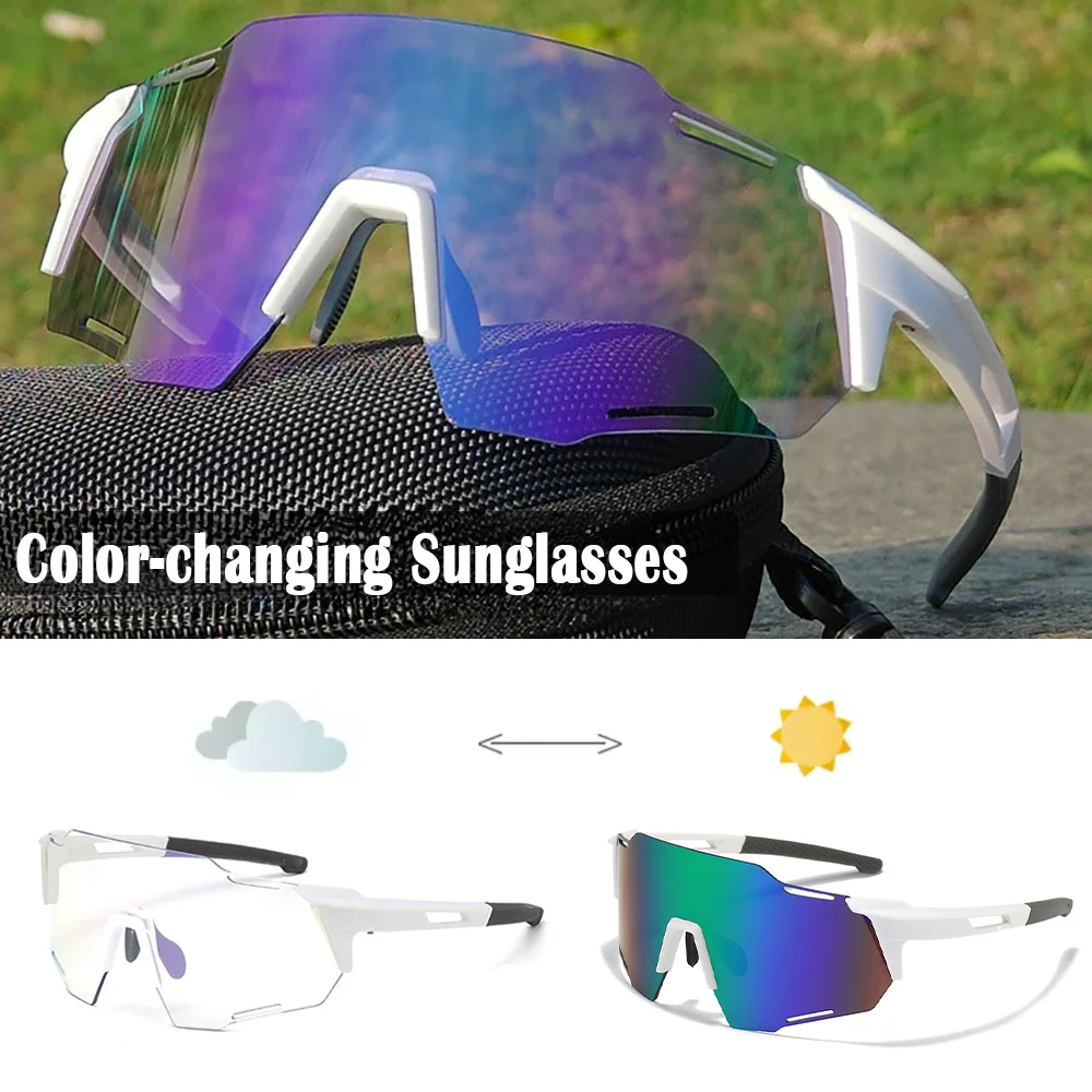 Light-Sensitive Riding Glasses UV400 Windproof Bicycle Sunglasses Smart Photochromic Lens Gravel Road Cycling Gear
Light-Sensitive Riding Glasses UV400 Windproof Bicycle Sunglasses Smart Photochromic Lens Gravel Road Cycling Gear