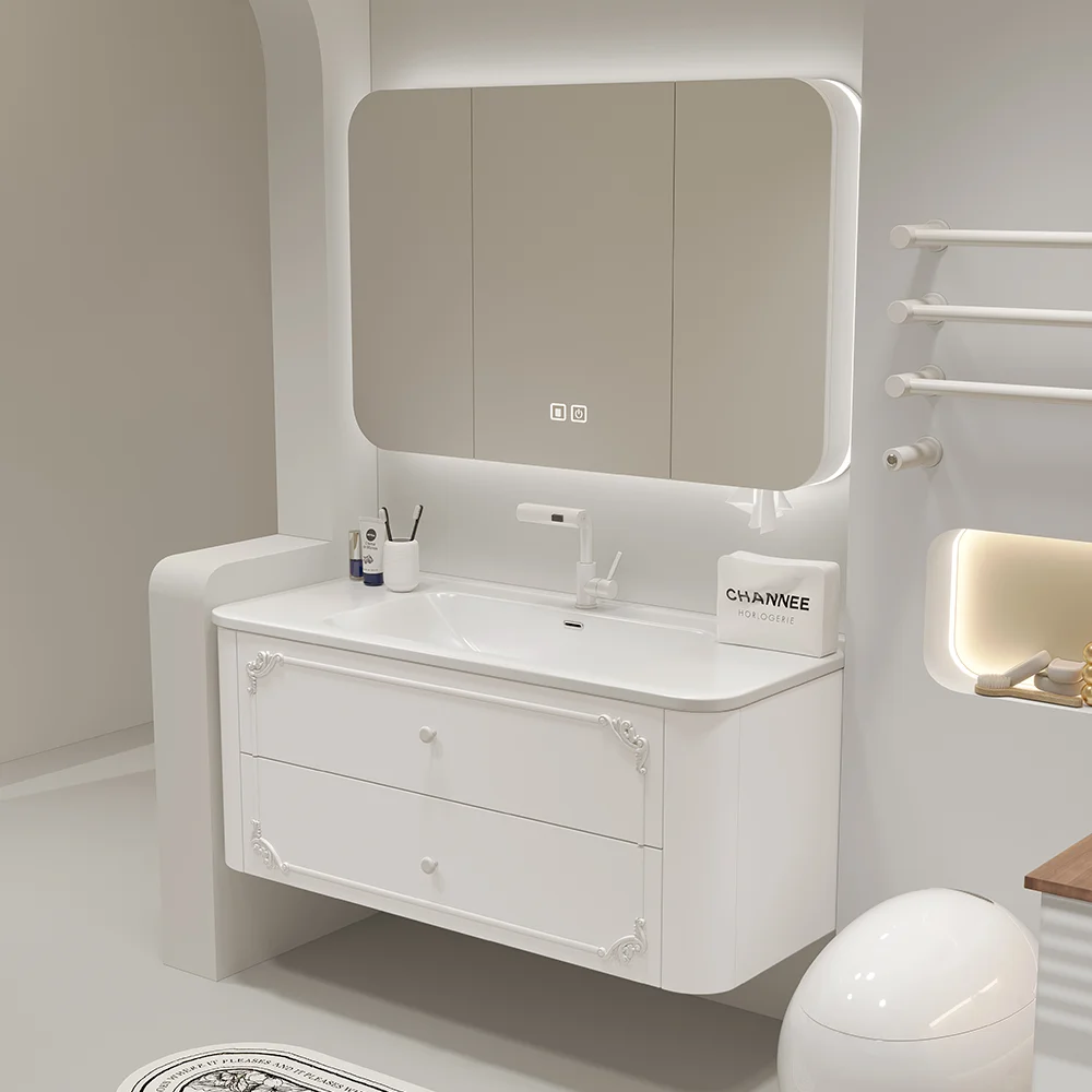 2025 White for Bathroom Vanity with Integrated Ceramic Basin Round Corner Design Side Cabinet for Hall Wash Basin
2025 White for Bathroom Vanity with Integrated Ceramic Basin Round Corner Design Side Cabinet for Hall Wash Basin