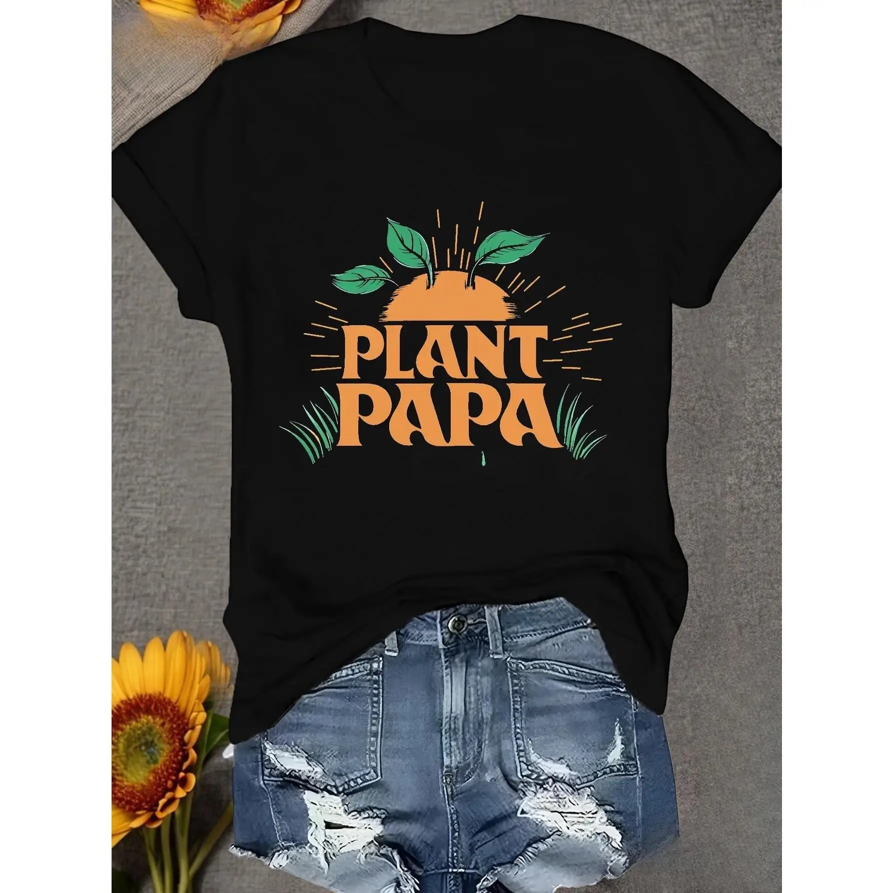 Plant Papa T-Shirt, Funny Plant Lover Gift, Men's Casual Crewneck Gardening Shirt, Aesthetic Graphic Streetwear Tee for Summer 
Plant Papa T-Shirt, Funny Plant Lover Gift, Men's Casual Crewneck Gardening Shirt, Aesthetic Graphic Streetwear Tee for Summer