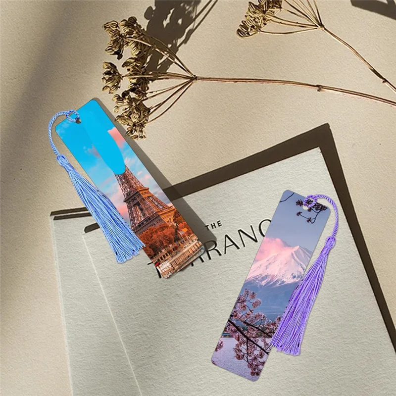 ABFM-30 Pcs Double Sided Sublimation Bookmarks With Tassels, 6X1.5Inch DIY Plastic Blanks For Crafts And Gifts
ABFM-30 Pcs Double Sided Sublimation Bookmarks With Tassels, 6X1.5Inch DIY Plastic Blanks For Crafts And Gifts