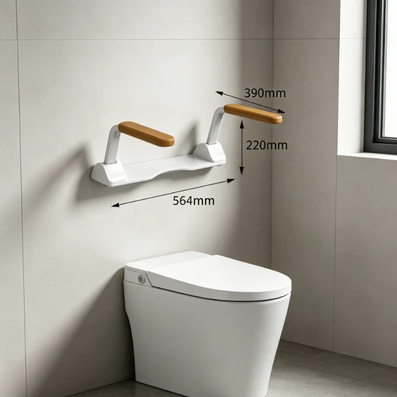 Foldable Toilet Safety Rail, No Drill Elderly Grab Bar, Quiet Carbon Steel Handrail, Space Saving Bathroom Assist for Pregnant
Foldable Toilet Safety Rail, No Drill Elderly Grab Bar, Quiet Carbon Steel Handrail, Space Saving Bathroom Assist for Pregnant