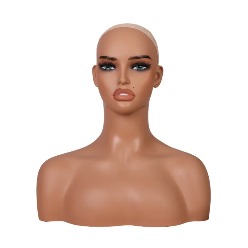 Realistic Female Mannequin Head with Shoulder European American Wig Display Manikin for Fashion Retail And Apparel Display
Realistic Female Mannequin Head with Shoulder European American Wig Display Manikin for Fashion Retail And Apparel Display