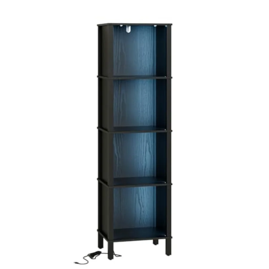 Bookshelf with LED Lights Modern Bookcase Open Storage Book Shelf 11 × 14.2 × 50.4 Inch Small Narrow Bookshelves for Living Roo
Bookshelf with LED Lights Modern Bookcase Open Storage Book Shelf 11 × 14.2 × 50.4 Inch Small Narrow Bookshelves for Living Roo