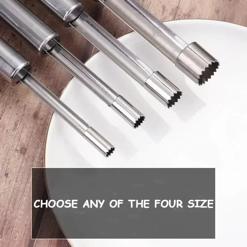 New 4PCS Stainless Steel Fruit Corer Red Dates Cherry Apple Pear Fruit Seed Core Remover Slicer Knife Fruit Vegetable Tools
New 4PCS Stainless Steel Fruit Corer Red Dates Cherry Apple Pear Fruit Seed Core Remover Slicer Knife Fruit Vegetable Tools