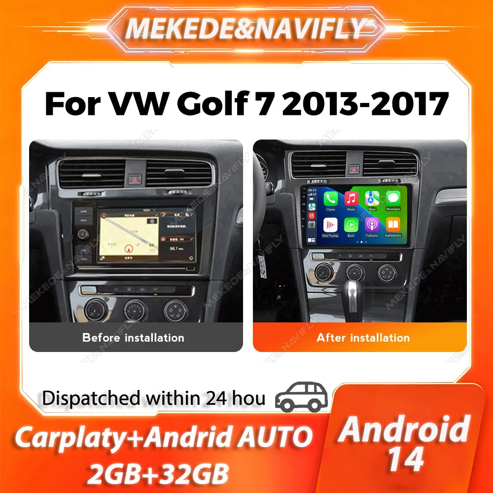MEKEDE 2 Din Carplay For Volkswagen Golf 7 MK7 GTI 2013-2017 Android 14 Car Radio GPS autoradio Stereo Intelligent audio system
MEKEDE 2 Din Carplay For Volkswagen Golf 7 MK7 GTI 2013-2017 Android 14 Car Radio GPS autoradio Stereo Intelligent audio system