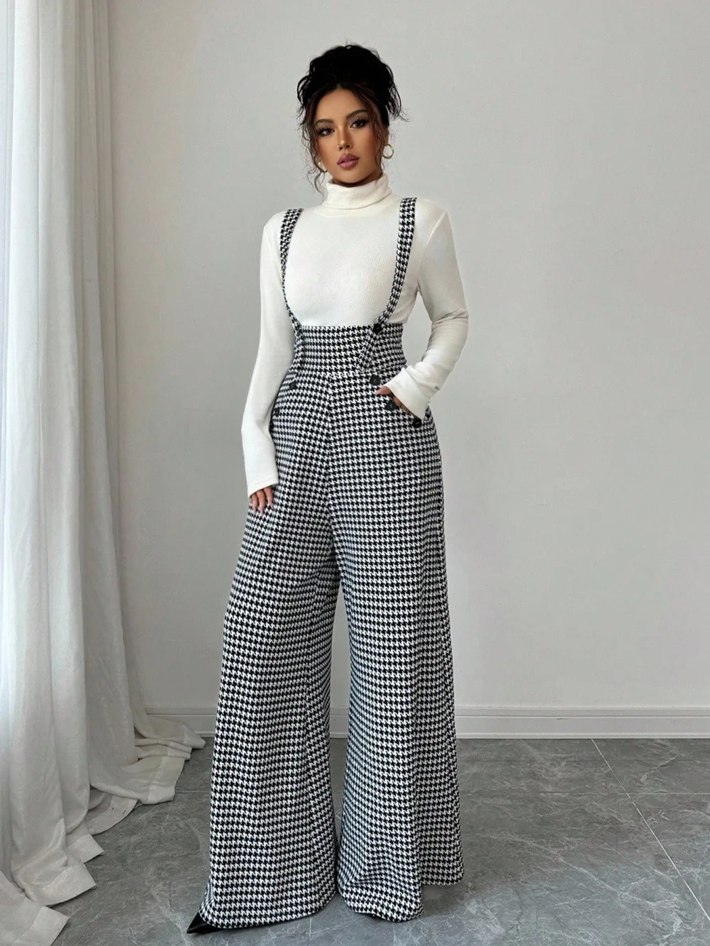 Sophisticated Overalls Double Breasted Button Overalls Houndstooth Button Detail Dungarees Slim Fits Relaxed Overalls
Sophisticated Overalls Double Breasted Button Overalls Houndstooth Button Detail Dungarees Slim Fits Relaxed Overalls