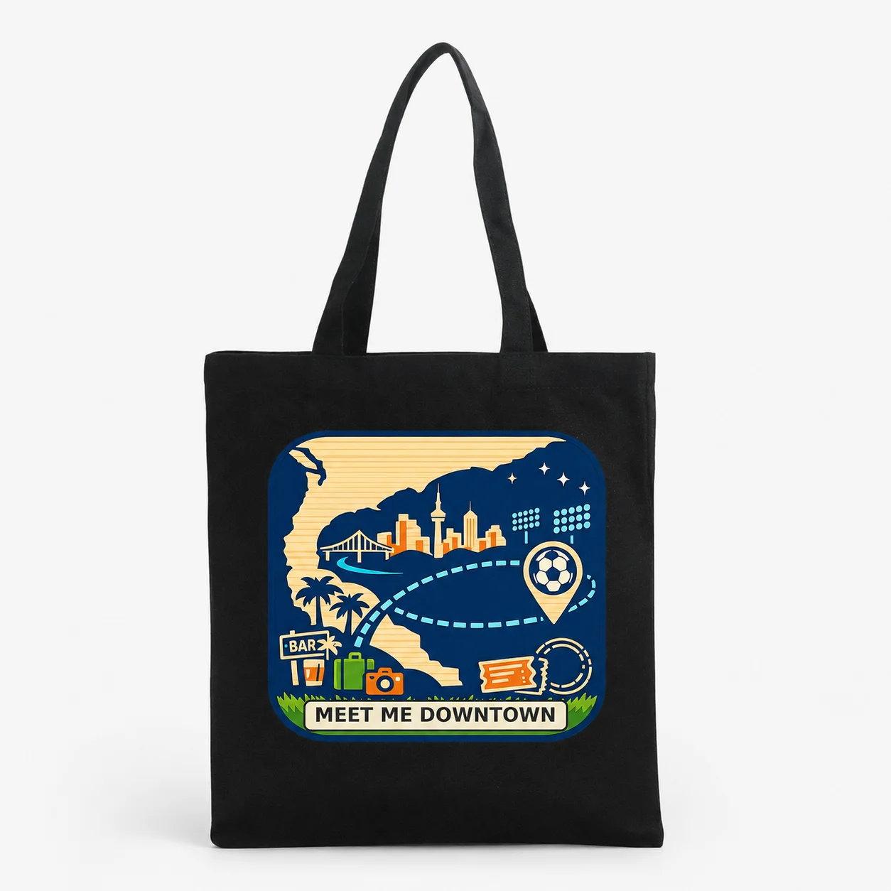 Meet Me Downtown Canvas Tote Bag Sports Graphic Print Reusable Shoulder Shopping Bag Soccer Competiton Cheering Canvas Handbag
Meet Me Downtown Canvas Tote Bag Sports Graphic Print Reusable Shoulder Shopping Bag Soccer Competiton Cheering Canvas Handbag