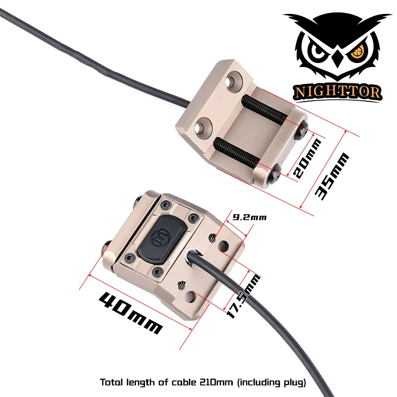 WADSN Modbutton Lite Tactical Pressure Switch for M600 M600C M300 Scout Light 20mm Rail Universal Outdoor Tactical Accessory
WADSN Modbutton Lite Tactical Pressure Switch for M600 M600C M300 Scout Light 20mm Rail Universal Outdoor Tactical Accessory