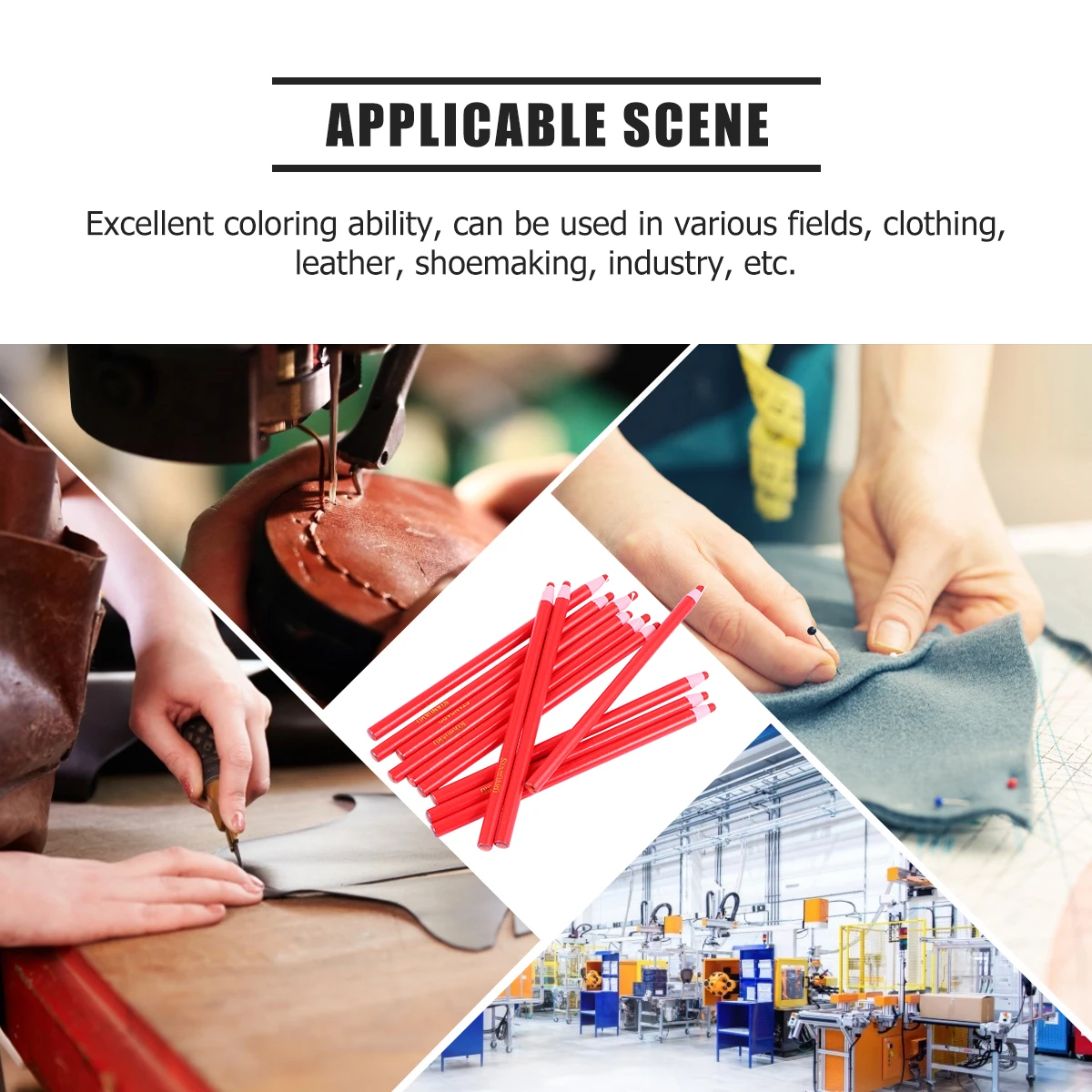 Peel-Off Wax Pencils No Sharpening Needed Multi- for Wood Glass Metal Cloth Paper Art Craft Industry Red
Peel-Off Wax Pencils No Sharpening Needed Multi- for Wood Glass Metal Cloth Paper Art Craft Industry Red