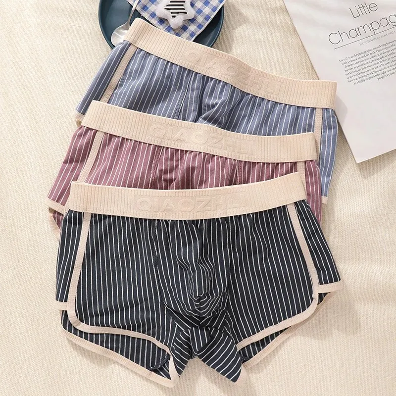 Men's Underwear 100% Cotton Men's Plus Size Briefs Boxer Briefs Striped Mid-Rise Breathable Sports Student Boxer Shorts Underwea
Men's Underwear 100% Cotton Men's Plus Size Briefs Boxer Briefs Striped Mid-Rise Breathable Sports Student Boxer Shorts Underwea