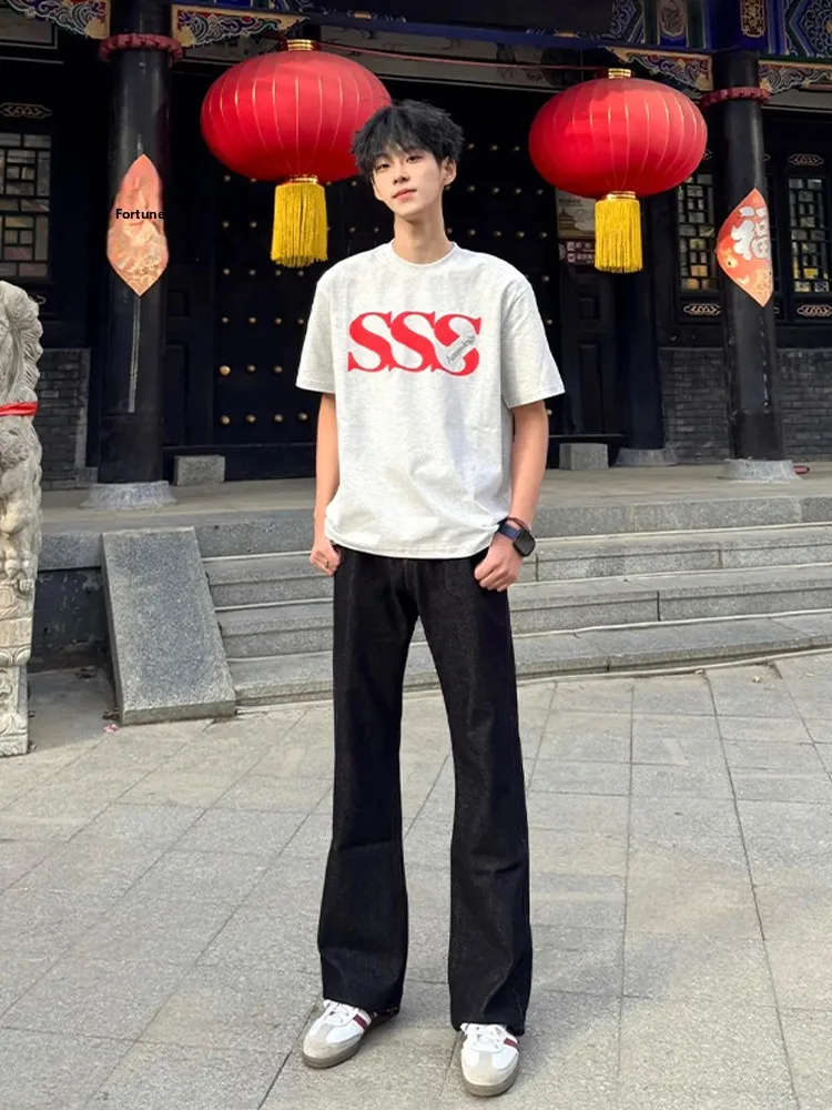 Black Slimming Straight Leg Jeans Men's American Vibe High Waist Lengthening Legs Micro Flared Pants Knife Jeans
Black Slimming Straight Leg Jeans Men's American Vibe High Waist Lengthening Legs Micro Flared Pants Knife Jeans