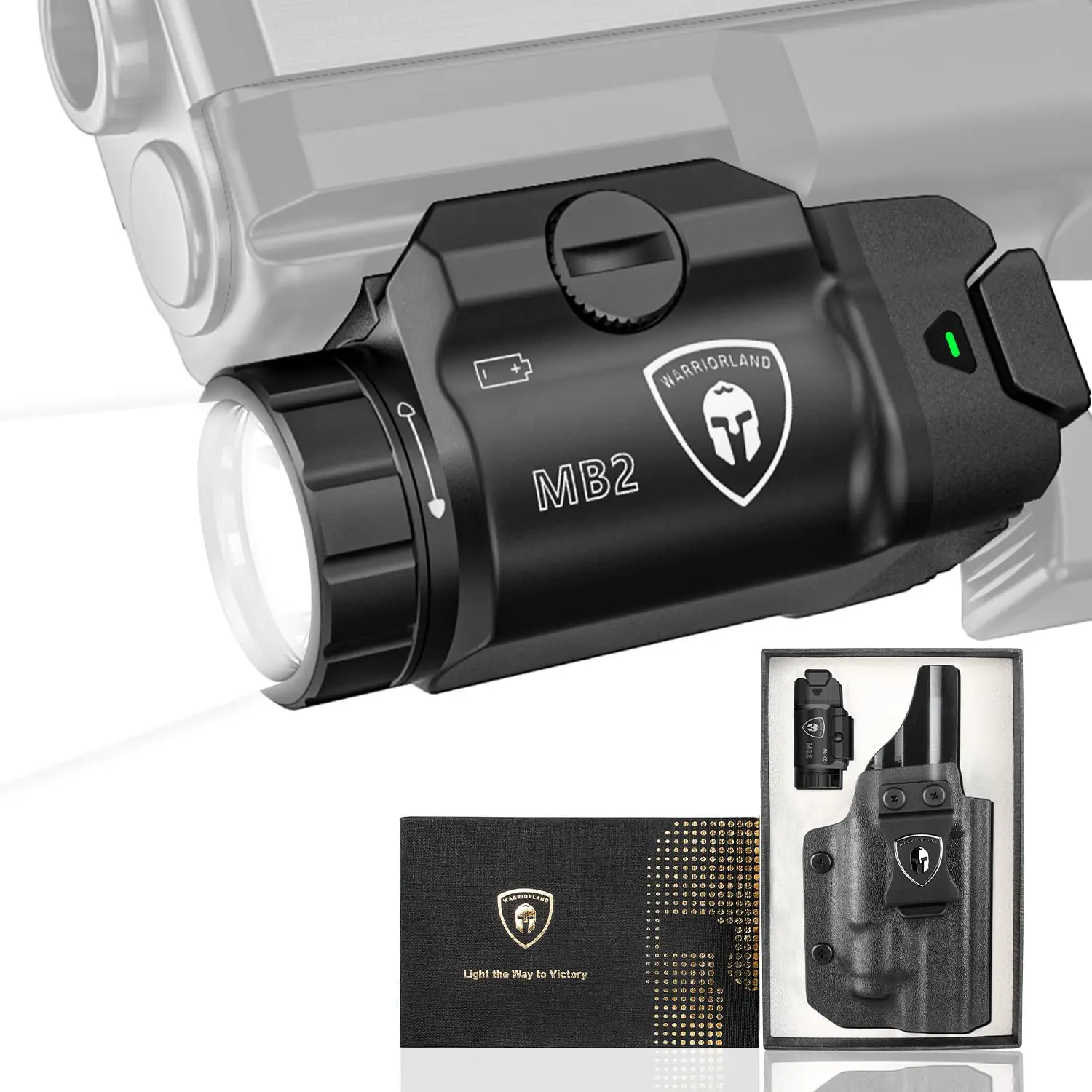 MB2 Tactical Light Kydex Holster,Fit M&P 9mm Shield EZ,P320 M17/ M18, S&W SD9 VE / SD40 VE,Compact 500LM,Rail Mounted
MB2 Tactical Light Kydex Holster,Fit M&P 9mm Shield EZ,P320 M17/ M18, S&W SD9 VE / SD40 VE,Compact 500LM,Rail Mounted