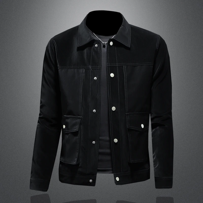 Sli Men's Biker Leather Jaet Casual Faionable High-End Sensation Haome Long Sve PU Leather Simplici Sle
Sli Men's Biker Leather Jaet Casual Faionable High-End Sensation Haome Long Sve PU Leather Simplici Sle