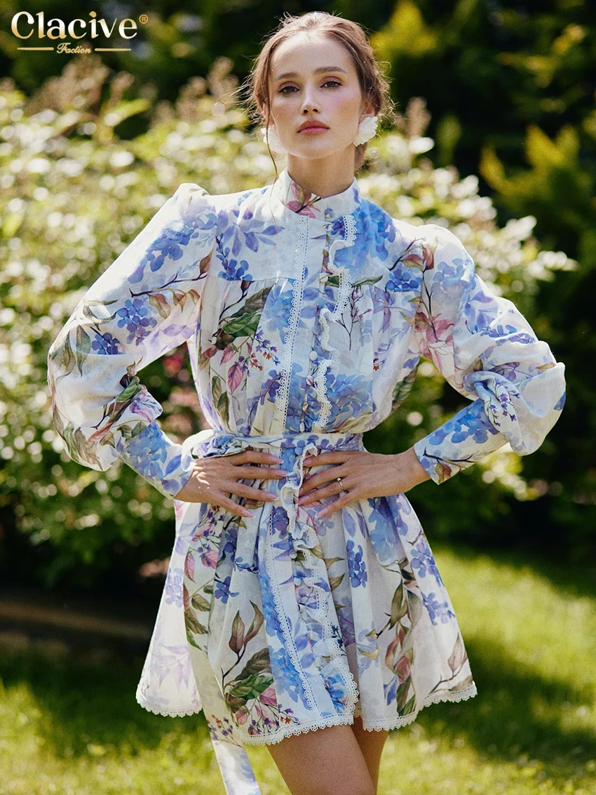 Clacive Fashion Loose Print Women's Dress 2025 Casual Stand Collar Long Sleeve Mini Dresses Elegant Classic Pleated Female Dress
Clacive Fashion Loose Print Women's Dress 2025 Casual Stand Collar Long Sleeve Mini Dresses Elegant Classic Pleated Female Dress